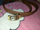 卡帝乐鳄鱼女士皮带韩版装饰休闲牛皮腰带简约百搭针扣裤带女友礼物 实拍图