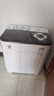 小鸭【官方店】半自动洗衣机迷你小型波轮大容量租房宿舍家用双桶双缸分区脱水甩干老式强力去污 12.5KG【洗7.5+脱5+强劲电机全国联保】 实拍图