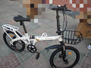 永久折叠自行车山地车成人女式便携双减震小型变速男学生成年大人单车 白色 22寸 7速 辐条轮 实拍图