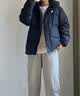 FILA FUSION斐乐潮牌情侣款羽绒服冬季新款宽松保暖连帽外套 正黑色-BK XS 160/84A/XS 实拍图
