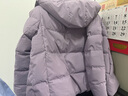 坦博尔羽绒服女短款秋冬连帽宽松保暖女士外套厚TD236356 芝袊紫 175  实拍图