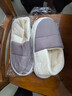 棉拖鞋包头拖秋冬款保暖舒适毛绒厚底宿舍学生室内家居 灰色款 （适合42-43脚穿） 实拍图