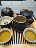 京东京造 茶具整套 功夫茶具陶瓷套装茶壶茶杯茶盘【黑陶提梁壶】 12件套  实拍图