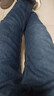 真维斯（Jeanswest）王一博代言牛仔裤男秋冬新款天丝舒适修身直筒高端潮牌休闲裤子男 深蓝【加绒保暖】 38 码(2尺9) 【建议175-190斤】 实拍图