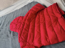 鸭鸭（YAYA）儿童轻薄羽绒服短款小童中大童连帽男女童2023秋冬洋气童装外套 中国红 100 实拍图