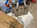 蔻驰（COACH）女包mollie25托特包手提包时尚单肩斜挎包【正品保证】 【新奶茶色】CV965 SVPWH 实拍图