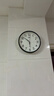 康巴丝（Compas）挂钟客厅 静音走时简约石英钟表挂墙时钟 c2855 黑色 26cm直径 实拍图