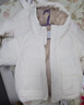 优衣库童装男童女童高性能复合连帽外套/保暖厚衣服473309 01 乳白色 120 实拍图