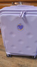 不莱玫行李箱女拉杆箱登机旅行箱男密码大容量侧开三代20英寸 紫色 实拍图