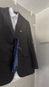 罗蒙西服套装男士修身职业正装西装套装商务伴郎服新郎服结婚礼服男装 实拍图