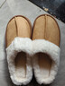 棉拖男棉拖女居家棉拖鞋加绒棉拖鞋男保暖鞋月子鞋女包头拖女 卡其色 38-39 偏小一码 实拍图