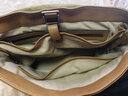 裘真【宋佳同款】植鞣羊皮信使双肩包大容量上班通勤休闲背包新款 大象灰-大号 实拍图