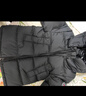 保姆鹅  【风墙】儿童羽绒服宝宝中长款护脸加厚外套保暖童装[NG2664] 炭黑 150 实拍图