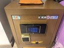 虎牌保险柜家用保险箱国标CSP(3C)认证财务办公虎牌保险柜大型防火防盗全钢柜小型50/58/88cm可隐藏柜 高50cm咖啡金 指纹款(钥匙/密码/指纹解锁) 实拍图