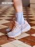 斯凯奇（Skechers）女鞋缓震舒适运动鞋厚底休闲鞋增高老爹鞋149589 自然色/多彩色/NTMT 37 实拍图