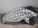 雅鹿·自由自在A类毛毯子午睡毛巾被子午休秋冬保暖披肩毯空调毯灰格180*200cm 实拍图