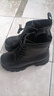 达芙妮马丁靴女英伦风厚底高跟短靴加绒女靴4622607107 黑色/加绒 36  实拍图