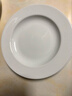 景德镇官方陶瓷碗白瓷餐盘家用套装饭碗泡面碗盘子碗筷餐具乔迁新年礼物 【经典纯白】月白-8英寸宽边浅盘*2 实拍图