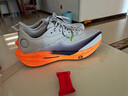 鸿星尔克绝尘4专业马拉松竞速跑步鞋秋季新款减震运动鞋体测竞训男鞋子 云雾灰/正黑 43 实拍图