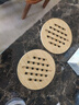 标龙 楠竹垫子隔热垫餐桌垫防烫垫碗垫子锅垫餐垫耐热家用防热垫菜碟厨房砂锅垫盘垫 天然加厚楠竹圆形2个装 实拍图