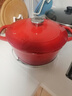 双立人（ZWILLING）珐琅锅铸铁锅汤锅圆形炖锅煲汤锅炖肉锅燃气电磁炉通用 红色24cm 实拍图