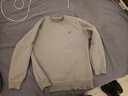 啄木鸟高级感圆领毛衣男秋冬季加绒加厚一体绒保暖打底衫套头针织衫衣服 米色【加绒加厚】 3XL 【建议140-160斤】 实拍图