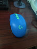 罗技（G）G304 LIGHTSPEED无线鼠标 游戏鼠标 轻质便携 鼠标宏 绝地求生FPS英雄联盟吃鸡 生日礼物 蓝色 实拍图