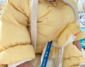 巴拉巴拉童装婴儿连体衣轻薄羽绒服宝宝衣服2025冬装抱衣爬服男童女童萌趣 黄色雪人-白鸭绒 80 cm-充绒量41g 实拍图