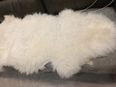 鲁惠家纺澳洲羊毛沙发垫子皮毛一体欧式座椅垫子秋冬整张地毯坐垫飘窗垫 象牙白 至尊1.5P  70*140 实拍图
