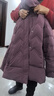 雅鹿奶奶冬装羽绒服女复古盘扣60岁70老人冬季衣服中老年妈妈外套 1890豆沙紫厚款 5XL 推荐160-175斤 实拍图