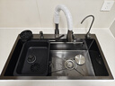 摩恩阳光系列厨房水槽大单槽洗菜盆一体盆洗碗槽304不锈钢台上台中台下盆 升级款小米粒5MM-抽拉龙头全配置 800X450MM 实拍图