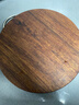 双枪黑金檀木整木切菜板加厚加大圆形砧板实木家用案板面板菜墩35*3 实拍图