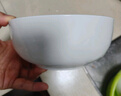 錦鳯 纯白骨瓷碗米饭碗汤碗景德镇餐具家用陶瓷大面碗汤锅高脚碗1个装 饭碗5英寸澳碗 实拍图