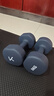 Keep彩色浸塑哑铃男士家用家庭健身肌肉塑形暗夜蓝 8kg*2 实拍图