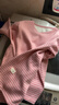 浪莎儿童保暖内衣套装女童秋冬阳离子加绒睡衣家居服女孩秋衣秋裤套装 粉色-宽条纹 150（建议身高140-150）  实拍图
