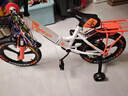 永久（FOREVER）儿童自行车男女款小孩单车可折叠脚踏车4-6-8-10岁辅助轮14寸橙色 实拍图