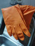 金钱花厨房洗碗家务洗衣服天然橡胶乳胶食品级胶皮清洁防水刷碗手套加厚 橙色款加厚促销款一双 S码（适合手小女士或儿童） 实拍图