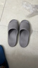 优调拖鞋男足弓支撑居家防臭夏季浴室洗澡防滑情侣拖鞋女 浅灰色44-45 实拍图