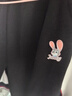 迪士尼（DISNEY）童装儿童女童加绒针织分割长裤时尚洋气裤子24冬DB441AA12黑150 实拍图