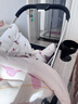 纽贝耳newber婴儿车 婴儿推车 婴儿车0-3岁用折叠可坐可躺带减震 可换向 黑白 防风保暖罩+防蚊罩+护脊板 实拍图