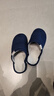 回力日系柔软情侣棉拖秋冬家居室内保暖棉鞋男款HL0006蓝色42-43码 实拍图