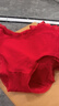 红豆红内裤女三角裤柔棉无痕弹力鸿运结婚短裤3条装【骐骥红】 实拍图