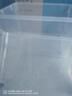 禧天龙塑料衣物收纳箱玩具整理箱车载储物箱55L 透明 3个装 带轮 实拍图