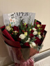 百花馆鲜花玫瑰花满天星新年元旦花束生日礼物真花送女友同城配送当日达 【初心不负】11朵红玫+桔梗+红豆|JD268 实拍图