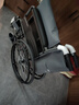 鱼跃(yuwell)轮椅车H051折叠老人轻便旅行手推车钢管免充气胎代步车 实拍图