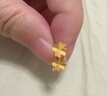 周六福足金999四叶草黄金耳钉女耳饰生日礼物计价AA096009 一对 约0.73g 实拍图