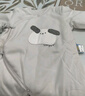 童泰连体衣秋冬薄棉0-6月婴儿衣服男女宝宝家居服蝴蝶衣爬服灰色 52cm 实拍图