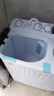 小鸭半自动洗衣机迷你小型波轮大容量租房宿舍家用双桶双缸分区脱水甩干老式强力去污易操作 以旧换新 15.5公斤【洗10+脱5.5】强力去污+大件洗涤 实拍图