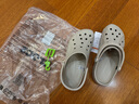 卡骆驰（CROCS）洞洞鞋贝雅男鞋女鞋轻便耐磨一脚蹬拖鞋休闲鞋|10126 卵石色-2V3 41 /42(260mm) 实拍图
