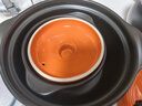 康舒（KANGSHU） 大容量砂锅炖锅家用耐高温陶土沙锅明火燃气陶土煲煮粥煲石锅 橙3.3L+1.1L(3-5人)破损补发 实拍图